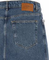 Blue Cotton Long Skirt 4