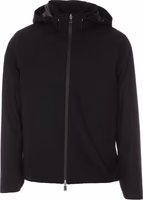 Black Polyester Shell Jacket 1