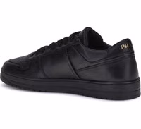 Black Calf Leather Bos Taurus Low Top Sneakers 3