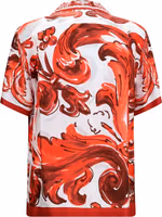 Red Silk Pattern Shirt 2
