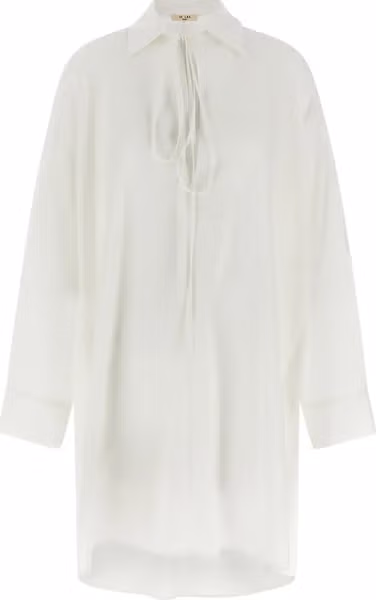 White Silk Blouse