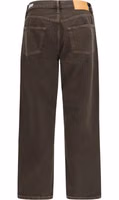 Brown Cotton Relaxed Fit Jeans 2