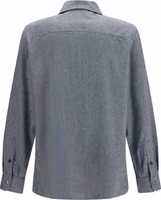 Gray Wool Oves Aries Dress Shirt 2
