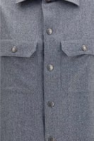 Gray Wool Oves Aries Dress Shirt 3