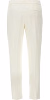 White Viscose Casual Pants 2