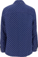 Blue Cotton Biker Jacket 2
