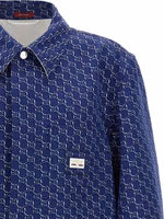 Blue Cotton Biker Jacket 3