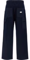 Blue Cotton Casual Pants 2