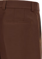 Brown Wool Bermuda Shorts 4