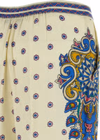 White Viscose Casual Pants 4