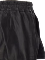 Black Lamb Leather Bermuda Shorts 4