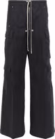 Black Cotton Cargo Pants 1