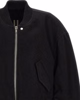 Black Virgin Wool Bomber 3