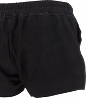 Black Lamb Leather Bermuda Shorts 4