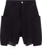 Black Wool Bermuda Shorts 1