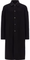 Black Virgin Wool Coat 1