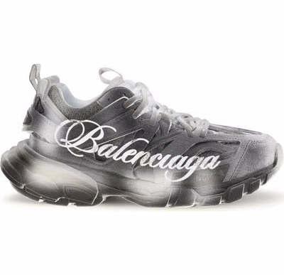 Gray Polyamide Athletic Sneakers