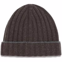 Brown Cashmere Beanie 1