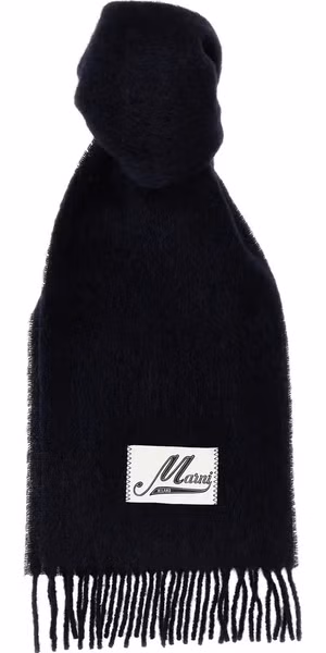 Blue Wool Scarf