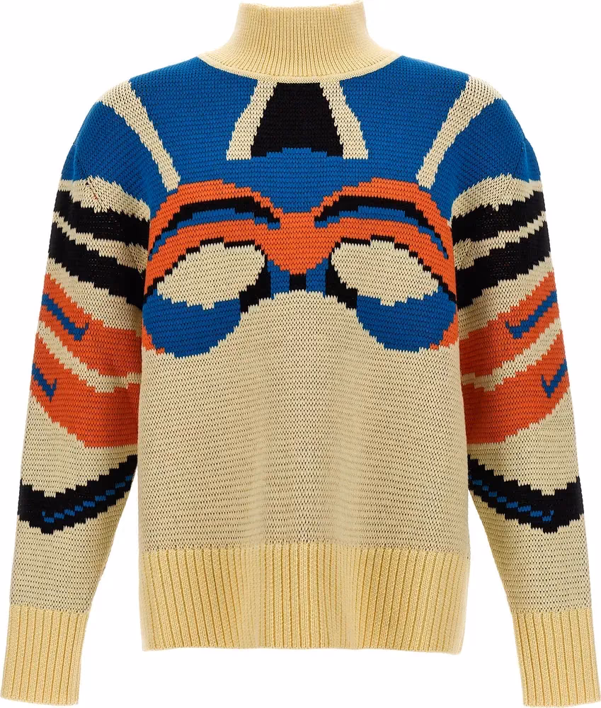 Multicolor Virgin Wool Cardigan