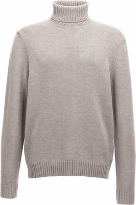 Gray Virgin Wool Cardigan