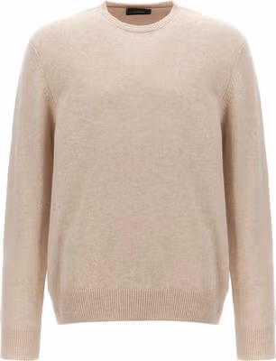 Beige Virgin Wool Cardigan