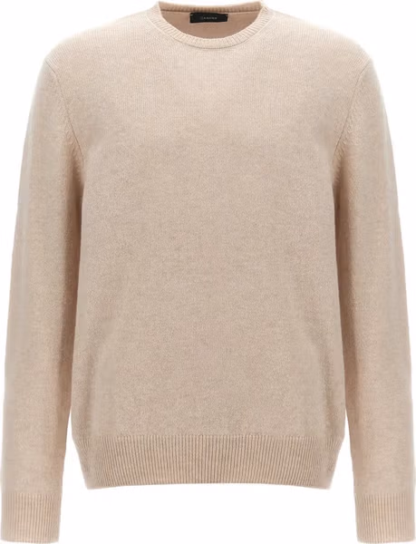 Beige Virgin Wool Cardigan