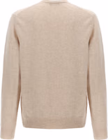 Beige Virgin Wool Cardigan 2