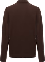 Brown Virgin Wool Polo Shirt 2