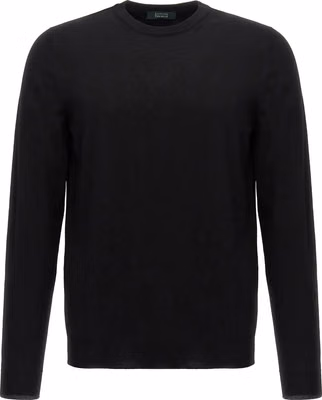 Black Virgin Wool Cardigan