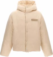 White Polyamide Full-Length Jacket 1