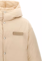 White Polyamide Full-Length Jacket 3