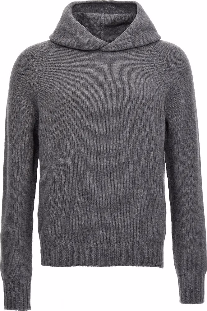 Gray Wool Cardigan