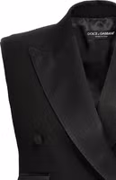 Black Silk Sleeveless Jacket 3