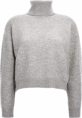 Gray Cashmere Cardigan