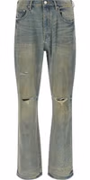 Blue Cotton Flared Jeans 1