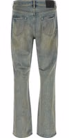 Blue Cotton Flared Jeans 2