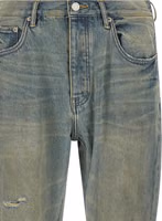 Blue Cotton Flared Jeans 3