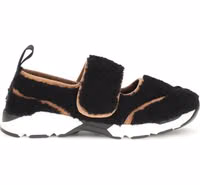 Black Polyamide Athletic Sneakers 1