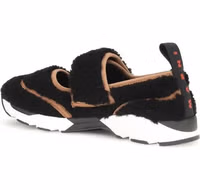 Black Polyamide Athletic Sneakers 3
