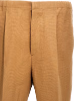 Beige Paper Casual Pants 3
