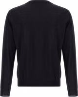 Black Virgin Wool Cardigan 2
