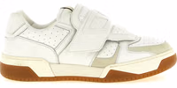 White Leather Athletic Sneakers 1