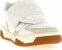 White Leather Athletic Sneakers 2