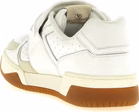 White Leather Athletic Sneakers 3