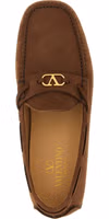 Brown Calfskin Slip-On Loafers 4