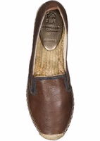 Brown Leather Espadrilles 4