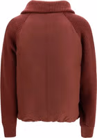 Bordeaux Polyester Full-Length Jacket 2