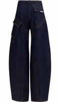 Blue Cotton Cargo Pants 2
