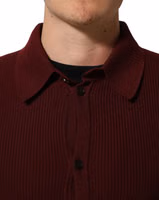 Burgundy Wool Button Down Cardigan Sweater 5